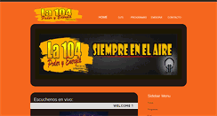 Desktop Screenshot of la104fm.com