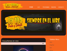 Tablet Screenshot of la104fm.com